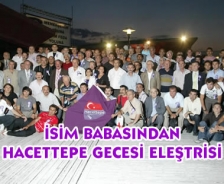 İsim babasından Hacetepe gecesine eleştri