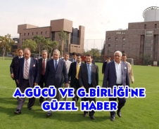 A.Gücü ve G.Birliği'ne güzel haber