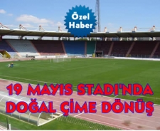 19 Mayıs Stadı'nda doğal çime dönüş başlıyor