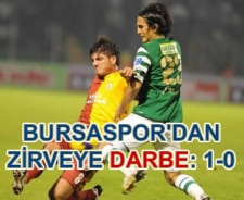 Bursaspor'dan zirveye darbe: 1-0