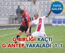 G.birliği kaçtı G.Antepspor yakaladı: 1-1