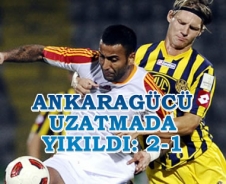 Ankaragücü uzatmada yıkıldı: 2-1