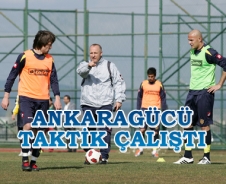 Ankaragücü Bursaspor taktiğini çalıştı