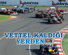 Vettel kaldığı yerden