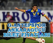 Gaziantepspor Ankaragücü bilet fiyatları