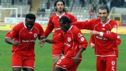 Samsunspor'u yağmur da durduramadı