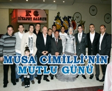 Musa Cimilli'nin mutlu günü