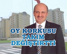 Oy korkusu takım değiştirtti