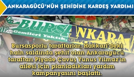 Ankaragücü'nün şehidine kardeş yardımı