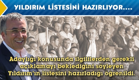 Yıldırım listesini hazırlıyor...