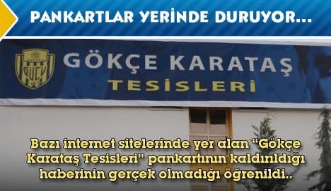 Pankartlar yerinde duruyor...