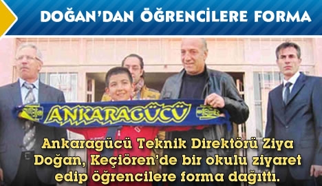 Doğan'dan öğrencilere forma...