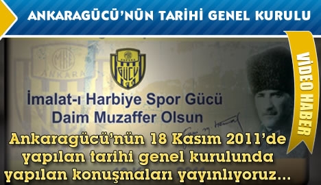 Ankaragücü'nün 18 Kasım kongresi (Video Haber)