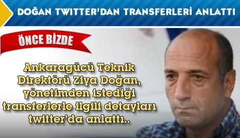 Ziya Doğan istediği transferleri twitter'da anlattı...