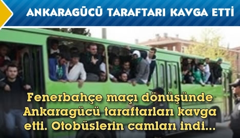 Ankaragücü taraftarı kavga etti....