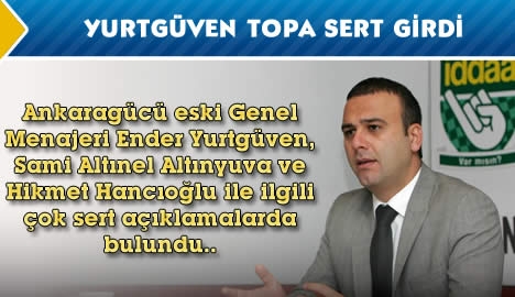 Ender Yurtgüven topa sert girdi...