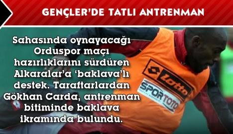 Gençler'de tatlı antrenman