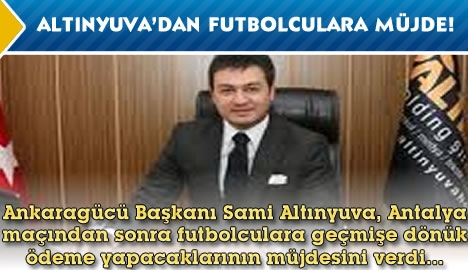 Altınyuvadan Futbolculara Müjde!