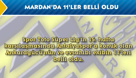 Mardan Stadı'nda 11'ler belli oldu