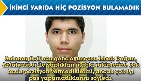 İkinci Yarıda Hiç Pozisyon Bulamadık