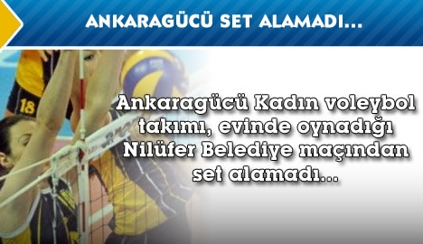 Ankaragücü set alamadı...