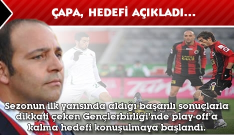 Çapa Hedefi Açıkladı