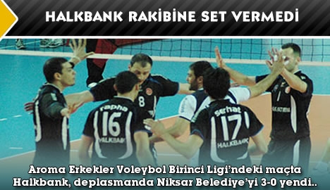 Halkbank rakibine set vermedi