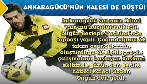 Ankaragücü'nde günün son ayrılığı Özden oldu...