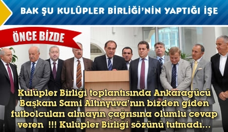 Bak şu Kulüpler Birliği'nin yaptığı işe....