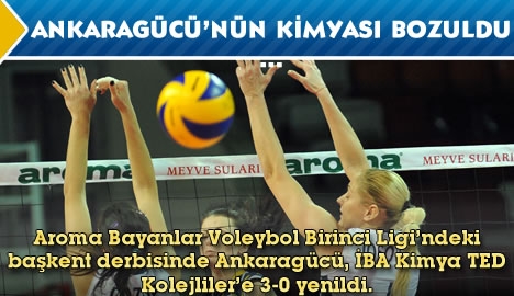 Voleyboldaki Başkent derbisinde üzülen Ankaragücü...