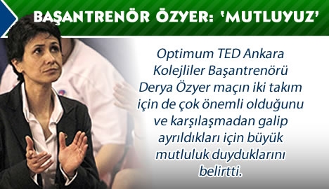 Başantrenör Özyer'in galibiyet mutluluğu...