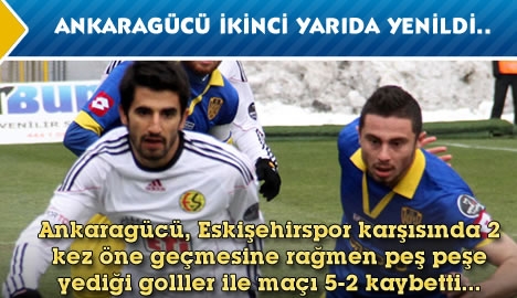 Ankaragücü ikinci yarıda yenildi...