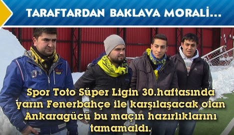 Taraftardan baklava morali....