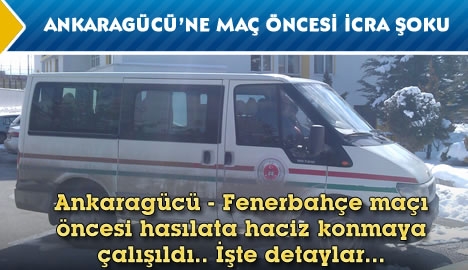 Maç öncesi hasılata icra şoku....