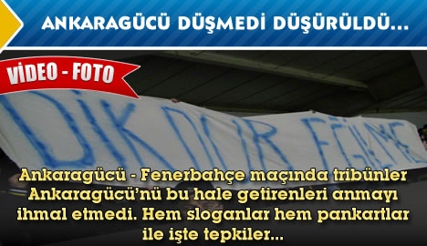 Ankaragücü düşmedi, düşürüldü...