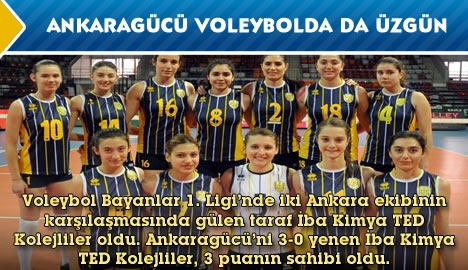 Ankaragücü voleybolda da üzgün...