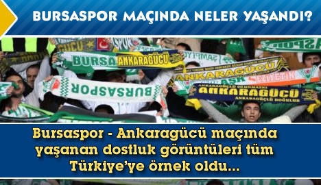 Bursaspor maçından notlar...