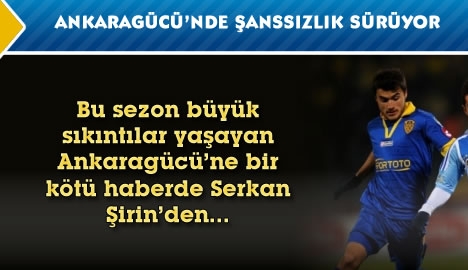 Ankaragücü'nde şanssızlık...