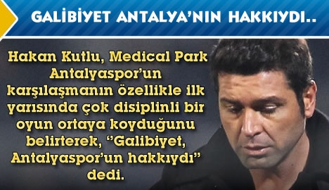 Galibiyet Ankalyaspor'un hakkı idi...