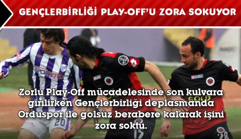 Gençlerbirliği, Play-Off'u zora sokuyor...