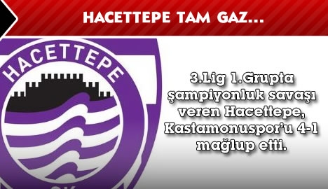 Hacettepe tam gaz....