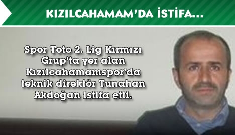 Kızılcahamam'da istifa...