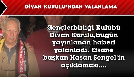 Gençlerbirliği Divan Kurulu'ndan yalanlama...