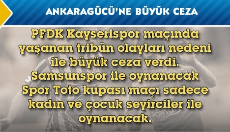 PFDK'dan Ankaragücü'ne büyük ceza..