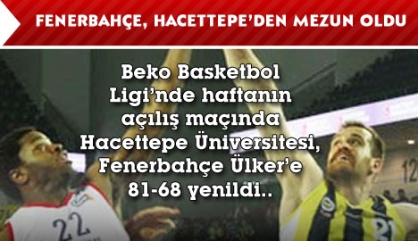 Fenerbahçe, Hacettepe'den mezun oldu...