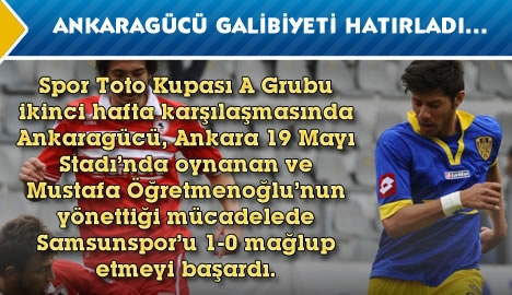 Ankaragücü galibiyeti hatırladı...