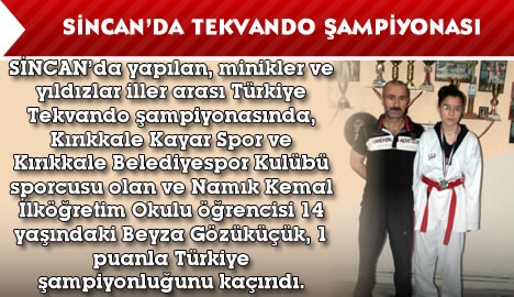 Sincan'da tekvando keyfi...