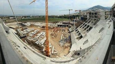 Timsah Arena'nın yolları yapılıyor!