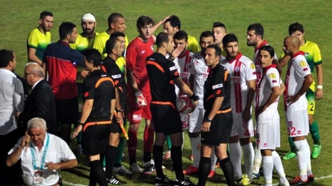 Denizlispor - Samsunspor maçı yarıda kaldı