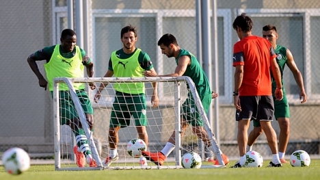 Bursaspor, çift antrenman yaptı..